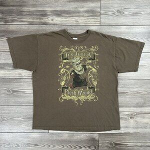 Y2K Monty Python The Holy Grail Flesh Wound T Shirt